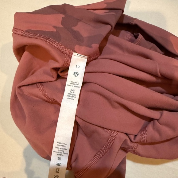 Lululemon Athletica Pink Camo Align Leggings Size 10 - Picture 5 of 5